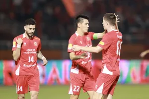 Tiến Linh ghi bàn trở lại sau chuỗi ngày bế tắc ở cả CLB lẫn đội tuyển quốc gia. Ảnh; DŨNG PHƯƠNG.