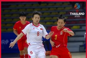 Đội tuyển futsal nữ vào bán kết với ngôi đầu bảng B