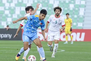 HLV Kim Sang-sik sử dụng lần lượt 22 cầu thủ trong cuộc so tài cùng U23 Syria.