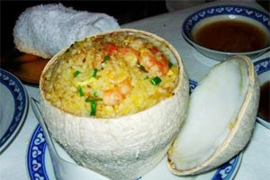 Coconut juice turns rice into specialty