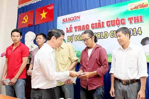 Báo SGGP trao giải cuộc thi Dự đoán World Cup 2014