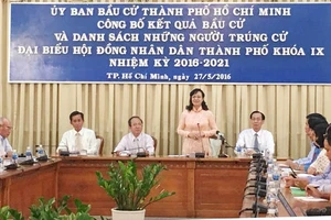 TPHCM công bố danh sách trúng cử Đại biểu HĐND TP