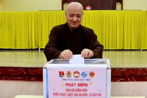 Vận động các tự viện và phật tử hỗ trợ đồng bào bị lũ lụt