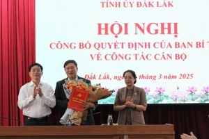 Ban Bí thư công bố quyết định công tác cán bộ ở Đắk Lắk