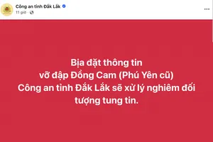 Sẽ xử lý nghiêm những thông tin sai sự thật về mưa lũ ở Đắk Lắk