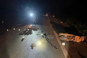 Gia Lai: 2 xe máy tông nhau, 4 người thương vong