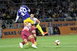 CLB Hà Nội dễ dàng "đè bẹp" CLB Sài Gòn 4-1. Ảnh: Bạch Dương