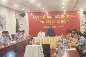 Ban chỉ đạo tiền phương ứng phó bão số 4 tại TP Đà Nẵng