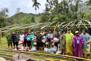 Lực lượng chính quyền xã đã tiếp cận được thôn Atếêp 