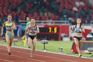 Đấu trường Asiad 2018 thực sự là thử thách lớn đối với Lê Tú Chinh (841). Ảnh: DŨNG PHƯƠNG