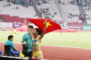 Bùi Thị Thu Thảo và giây phút tạo nên lịch sử cho điền kinh Việt Nam.