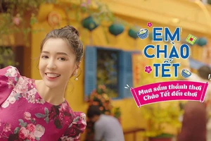 Hình ảnh Co.opmart trong MV “Em chào Tết”