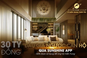 Đấu giá từ thiện qua Sunshine App - Sunshine Group ủng hộ 30 tỷ “Vì miền Trung thân yêu“