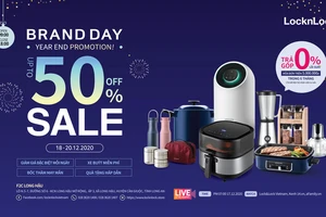 LOCK&LOCK ưu đãi giảm giá 50% trong sự kiện Brand Day mùa mua sắm cuối năm 