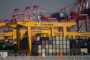 Toàn cảnh cảng container Incheon ở Seoul, Hàn Quốc. Ảnh: AFP/TTXVN