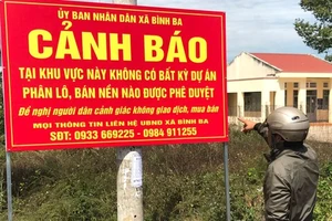 Chính quyền cảnh báo về “dự án ma” 