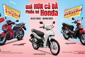 Hè rực rỡ cùng chương trình khuyến mại “Quà hơn cả đã, phiên hè Honda”