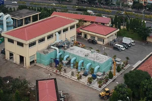 Nhà máy xử lý nước thải Nhiêu Lộc - Thị Nghè, quận Bình Thạnh, TPHCM