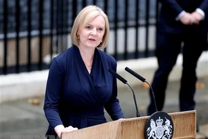 Bà Liz Truss vừa thông báo từ chức vào ngày 20-10 . Ảnh: AFP/ TTXVN