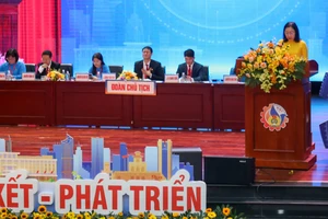 Đại hội Công đoàn Viên chức TPHCM lần thứ IV, nhiệm kỳ 2023-2028. Ảnh: THẢO LÊ 