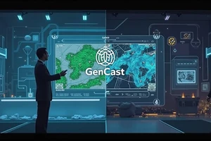 Mô hình dự báo thời tiết GenCast với độ chính xác cao. Ảnh: SINGULARITY 