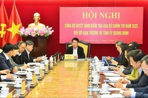 Chủ tịch nước công bố quyết định kiểm tra của Bộ Chính trị với Tỉnh ủy tỉnh Quảng Ninh và Hưng Yên