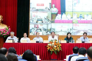 Hội nghị sơ kết công tác 6 tháng đầu năm và triển khai nhiệm vụ 6 tháng cuối năm 2025 của Bộ VH-TT-DL. Ảnh: HUẤN TRẦN