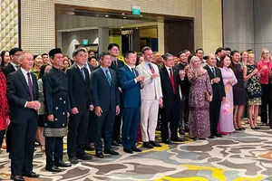 Các đại biểu tham dự lễ kỷ niệm 68 năm Quốc khánh Malaysia. Ảnh: PHƯƠNG NAM 