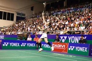 Giải cầu lông quốc tế Vietnam Open 2025 được tổ chức tại Nhà thi đấu Nguyễn Du (TPHCM). Ảnh: DŨNG PHƯƠNG
