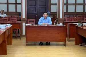 Buổi làm việc của Tổ Công tác 1645 ngày 30-10. Ảnh: THANH HIỀN