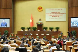 Chủ tịch Quốc hội Trần Thanh Mẫn phát biểu khai mạc hội nghị, sáng 15-11. Ảnh: QUANG PHÚC