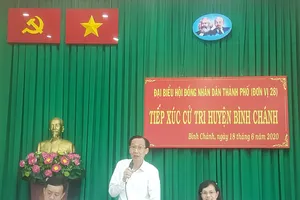 Cử tri huyện Bình Chánh kiến nghị điều chỉnh quy hoạch tại nhiều khu vực