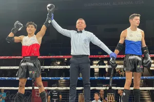 Nguyễn Trần Duy Nhất đánh bại Vladyslav Mykytas ở bán kết hạng cân 57kg