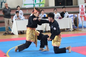 Hơn 300 VĐV tranh tài tại giải vô địch pencak silat TPHCM 2023. Ảnh: THANH TÙNG