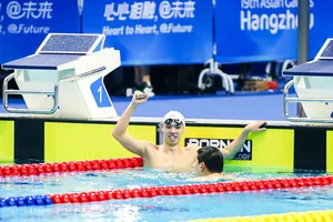 Nguyễn Huy Hoàng giành 2 HCĐ tại Asiad 19. Ảnh: TAM NINH