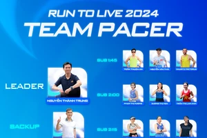 Nhóm pacer tại Run To Live 2024