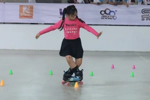 Mãn nhãn các tiết mục trình diễn tại giải Roller Sports TPHCM 