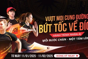 Mỗi bước chân chạy của người tham gia đều hướng đến mục tiêu gây quỹ hỗ trợ các tài năng thể thao 