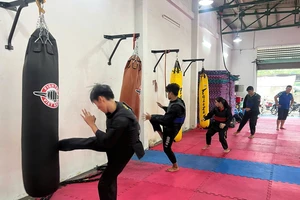 Đội tuyển pencak silat TPHCM tập trung tập luyện trong chu kỳ mới. Ảnh: THANH QUỐC 