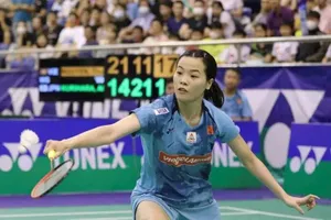 Tay vợt Nguyễn Thùy Linh là hạt giống số 1 tại giải. Ảnh: DŨNG PHƯƠNG 