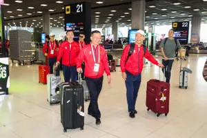 Đoàn thể thao Việt Nam do Phó Cục trưởng Cục TDTT Việt Nam Nguyễn Hồng Minh làm trưởng đoàn đã có mặt tại Thái Lan. Ảnh: DŨNG PHƯƠNG 