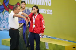 Sự việc xảy ra ở ngày thi môn bơi SEA Games 13-12. Ảnh: QUỲNH MAI
