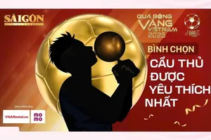 Kết quả bình chọn “Cầu thủ được yêu thích nhất” được công bố vào đêm Gala 26-12