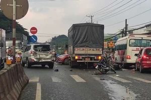 Xe tải tông liên tiếp nhiều xe ô tô và xe máy trên Quốc lộ 1, tài xế không vi phạm nồng độ cồn