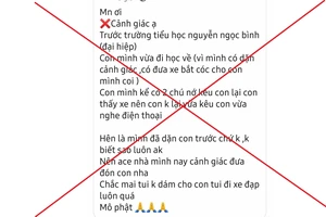 Công an làm việc với 2 người đăng tin sai sự thật về bắt cóc trẻ em