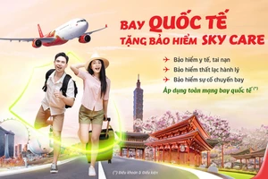 Vietjet yêu chiều hành khách tặng bảo hiểm Sky Care bay quốc tế thoải mái!