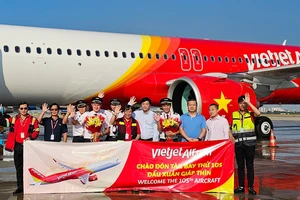 Vietjet tiếp tục nhận tàu bay ngày đầu năm mới