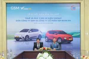 Tập đoàn 911 mua, thuê 2.200 ô tô điện VinFast từ GSM, “lấn sân” sang taxi điện