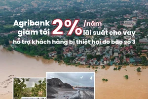 Agribank giảm tới 2%/năm lãi suất cho vay hỗ trợ khách hàng bị thiệt hại do bão số 3