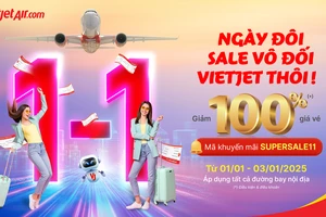 Bay khắp Việt Nam, xuất hành mùa xuân cùng ưu đãi vé bay giảm 100%, Vietjet thôi!